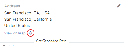 Get geocoded data