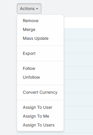 Quick Assign Mass Actions